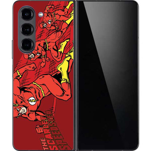DC Comics The Flash Classic Art in Sequence Running pose Galaxy Z Fold5 5G Skin